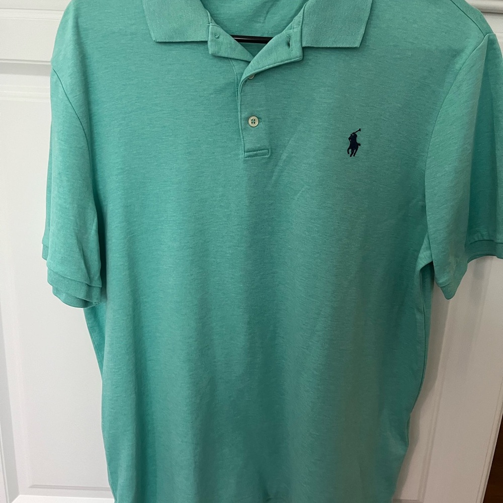 Ralph Lauren Polo Shirt in Mint Green with Navy Pony